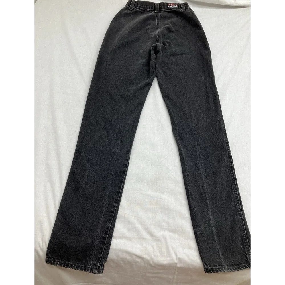 *VINTAGE SIZE 5/6 LAIDES BLACK OZARK MOUNTAIN BAREBACK JEANS - Picture 3 of 7